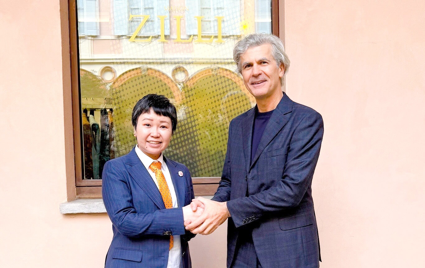 ZILLI社長ジュゼッペ・ディ・ヌッチョ氏と